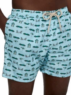 MC2 Saint Barth Lightweight Fabric Swim Shorts Lighting With Cars And Beach Cabana Print -MC2 Saint Barth Shop UID LIG000301227H MAN SWIMSHORT BLUE POSTCARDPLACES 0 20250507110008 2