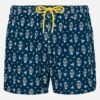 MC2 Saint Barth Lightweight Fabric Swim Shorts Lighting With Watch And Moon Print -MC2 Saint Barth Shop UID LIG000301758H MAN SWIMSHORT BLUE WATCHES 5