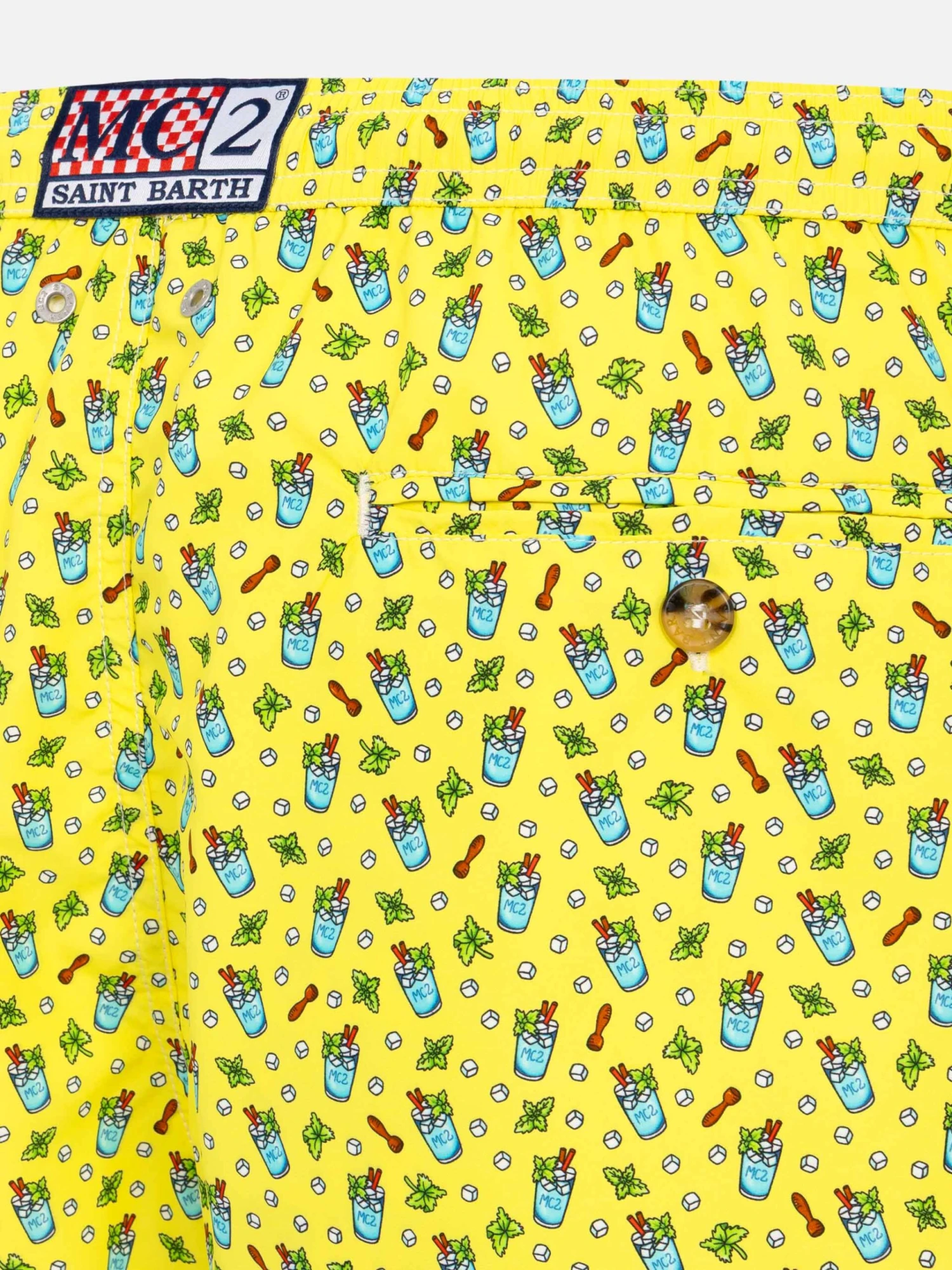 MC2 Saint Barth Lightweight Fabric Swim Shorts Lighting With Mojito Print 5 MC2 Saint Barth Lightweight Fabric Swim Shorts Lighting With Mojito Print - Image 3