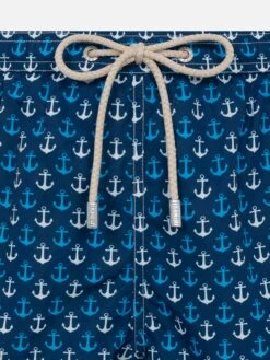 MC2 Saint Barth Lightweight Fabric Swim Shorts Lighting With Anchor Print -MC2 Saint Barth Shop UID LIG000302403H MAN SWIMSHORT BLUE 20250315090000 03