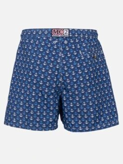 MC2 Saint Barth Man Lightweight Fabric Swim-shorts Lighting Micro Fantasy With Anchor Print -MC2 Saint Barth Shop UID LIG000302486F MAN SWIMSHORT BLUE 05 09a48e89 717a 4f92 a35b 1cbfaf9aa4b6