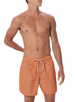 MC2 Saint Barth Man Lightweight Fabric Swim-shorts Lighting Micro Fantasy With Cars Print -MC2 Saint Barth Shop UID LIG000302502F MAN SWIMSHORT FLUO 01