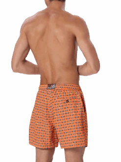 MC2 Saint Barth Man Lightweight Fabric Swim-shorts Lighting Micro Fantasy With Cars Print -MC2 Saint Barth Shop UID LIG000302502F MAN SWIMSHORT FLUO 03