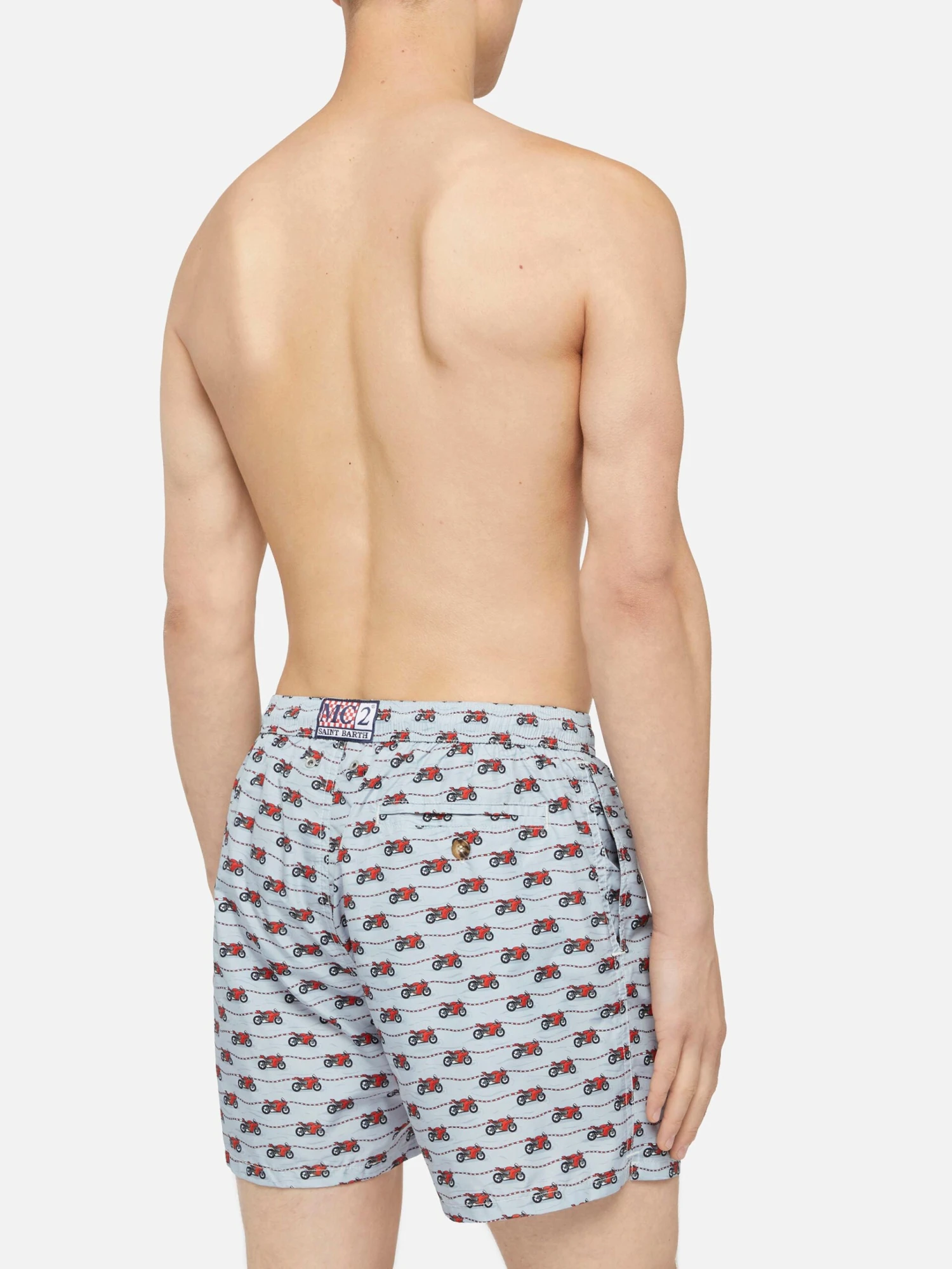 MC2 Saint Barth Lightweight Fabric Swim Shorts Lighting With Ducati Print | DUCATI MOTOR SPECIAL EDITION 7 MC2 Saint Barth Lightweight Fabric Swim Shorts Lighting With Ducati Print | DUCATI MOTOR SPECIAL EDITION - Image 5