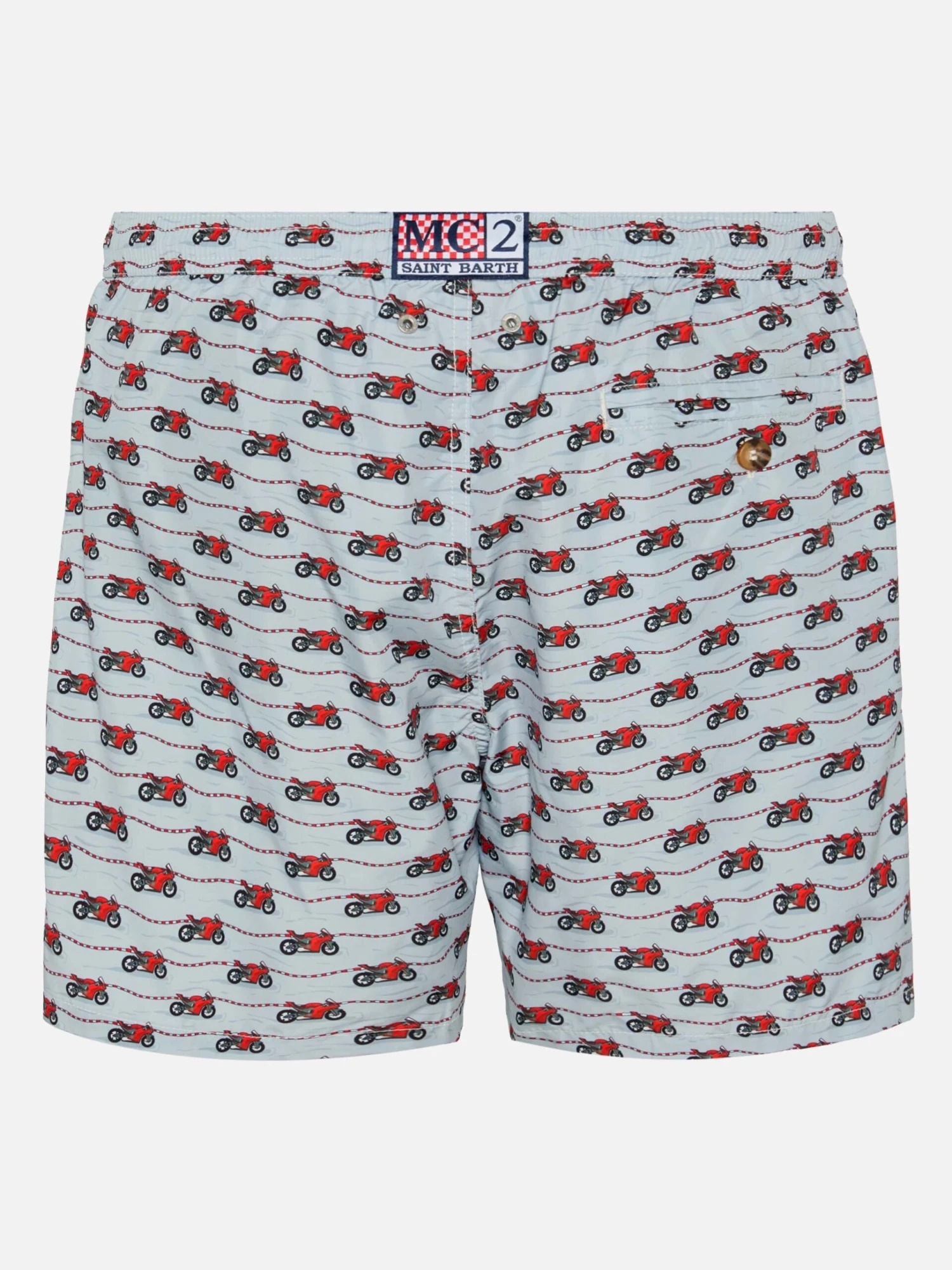 MC2 Saint Barth Lightweight Fabric Swim Shorts Lighting With Ducati Print | DUCATI MOTOR SPECIAL EDITION 4 MC2 Saint Barth Lightweight Fabric Swim Shorts Lighting With Ducati Print | DUCATI MOTOR SPECIAL EDITION - Image 2