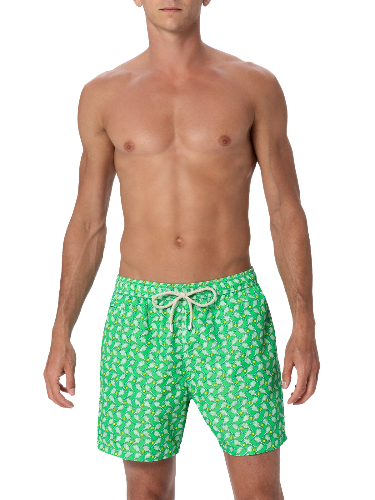 MC2 Saint Barth Man Lightweight Fabric Swim-shorts Lighting Micro Fantasy With Tennis Print 5 MC2 Saint Barth Man Lightweight Fabric Swim-shorts Lighting Micro Fantasy With Tennis Print - Image 3