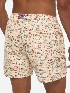 MC2 Saint Barth Lightweight Fabric Swim Shorts Lighting With Beach People Print -MC2 Saint Barth Shop UID LIG000302731H MAN SWIMSHORT BROWN FUNNYPRINTS MC2 20250704173518 4
