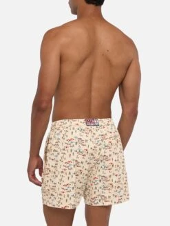 MC2 Saint Barth Lightweight Fabric Swim Shorts Lighting With Beach People Print -MC2 Saint Barth Shop UID LIG000302731H MAN SWIMSHORT BROWN FUNNYPRINTS MC2 3 0876e8b9 58dc 43bb 936b c0ba4b06a392