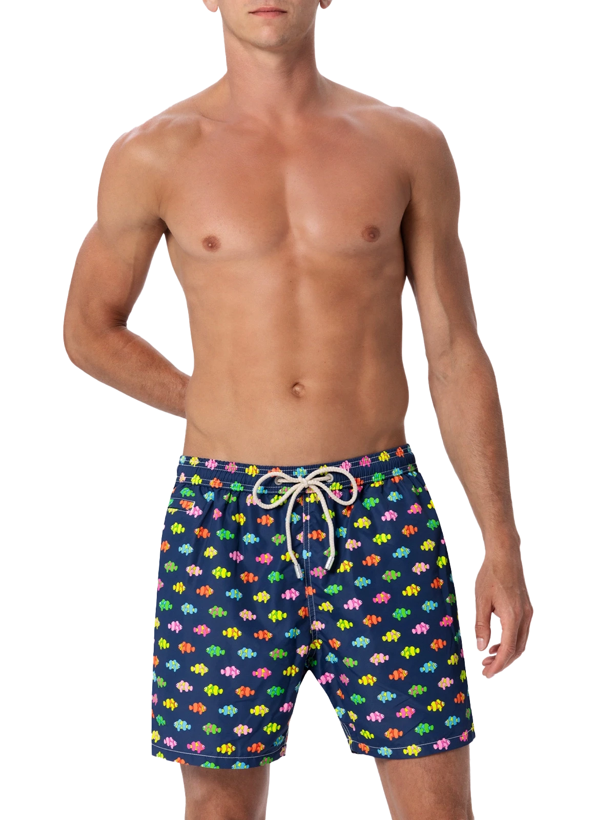 MC2 Saint Barth Man Lightweight Fabric Swim-shorts Lighting Micro Fantasy With Clownfishes Print 5 MC2 Saint Barth Man Lightweight Fabric Swim-shorts Lighting Micro Fantasy With Clownfishes Print - Image 3