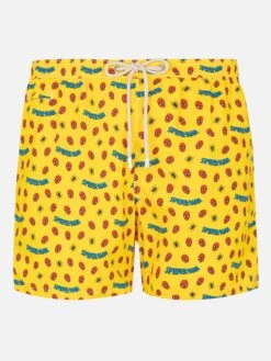 MC2 Saint Barth Lightweight Fabric Swim Shorts Lighting With Spiderman Print | MARVEL SPECIAL EDITION