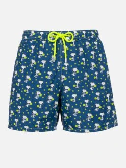 MC2 Saint Barth Lightweight Fabric Swim Shorts Lighting With Superman Print | SNOOPY PEANUTS® SPECIAL EDITION