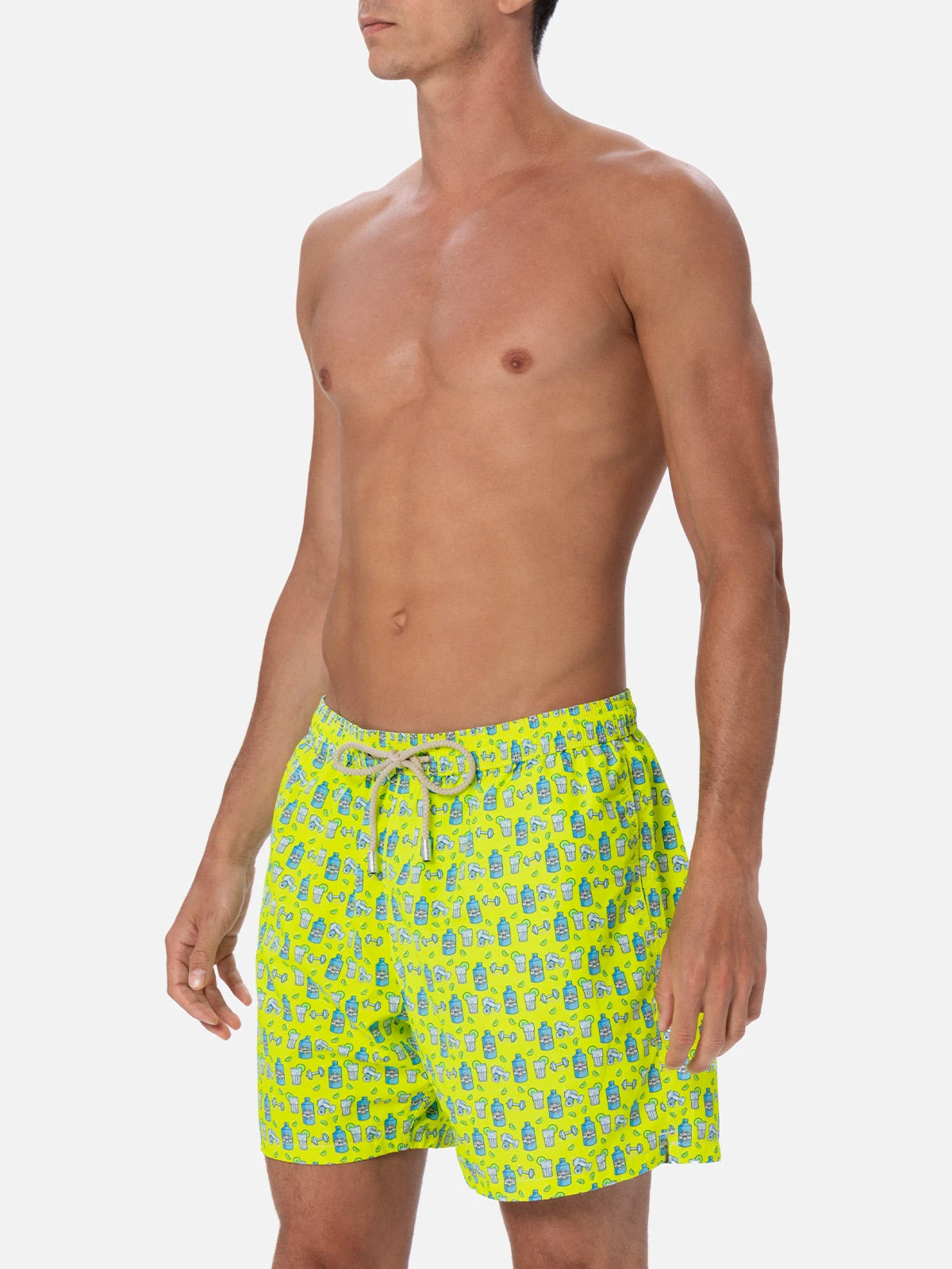 MC2 Saint Barth Man Lightweight Fabric Swim-shorts Lighting Micro Fantasy With Gym And Gin Print 5 MC2 Saint Barth Man Lightweight Fabric Swim-shorts Lighting Micro Fantasy With Gym And Gin Print - Image 3