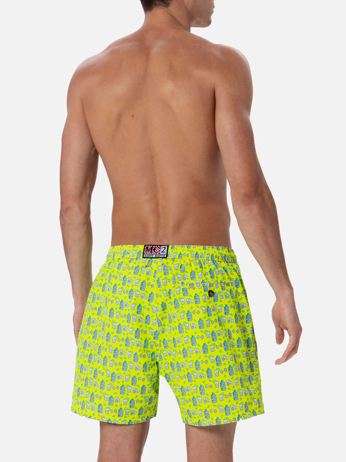 MC2 Saint Barth Man Lightweight Fabric Swim-shorts Lighting Micro Fantasy With Gym And Gin Print 7 MC2 Saint Barth Man Lightweight Fabric Swim-shorts Lighting Micro Fantasy With Gym And Gin Print - Image 5