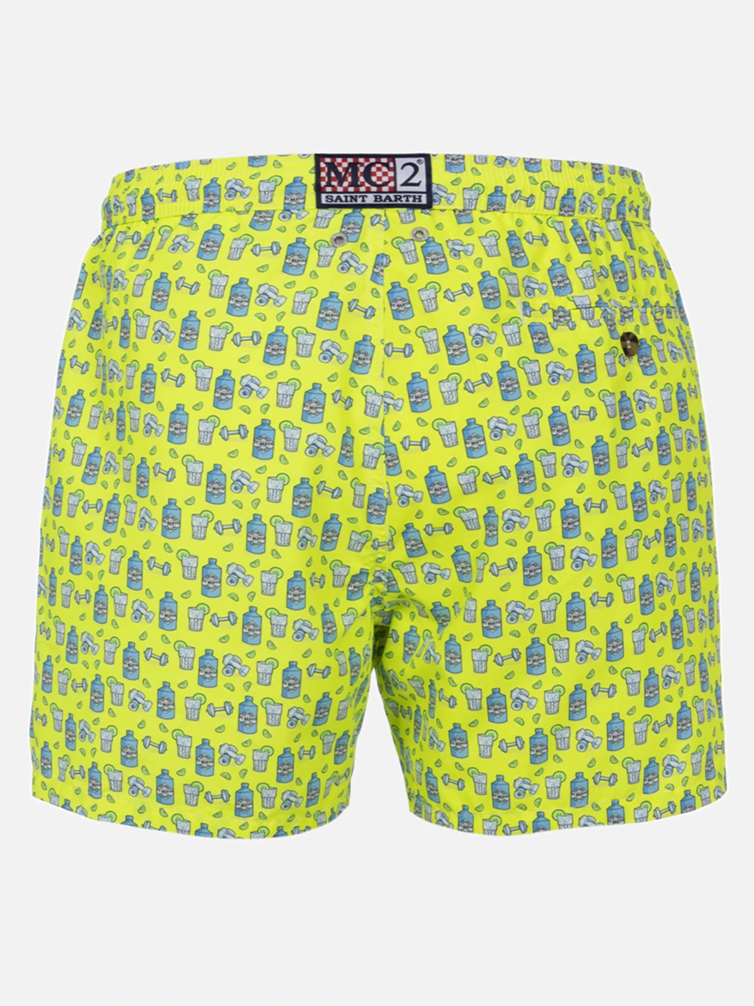 MC2 Saint Barth Man Lightweight Fabric Swim-shorts Lighting Micro Fantasy With Gym And Gin Print 4 MC2 Saint Barth Man Lightweight Fabric Swim-shorts Lighting Micro Fantasy With Gym And Gin Print - Image 2
