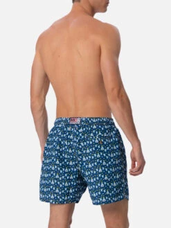 MC2 Saint Barth Man Lightweight Fabric Swim-shorts Lighting Micro Fantasy With Tequila Print -MC2 Saint Barth Shop UID LIG000303741F MAN SWIMSHORT BLUE 02