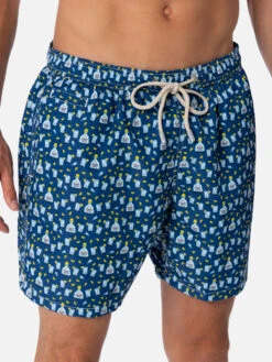 MC2 Saint Barth Man Lightweight Fabric Swim-shorts Lighting Micro Fantasy With Tequila Print -MC2 Saint Barth Shop UID LIG000303741F MAN SWIMSHORT BLUE 03