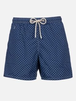 MC2 Saint Barth Man Lightweight Fabric Swim-shorts Lighting Micro Fantasy With Polka Dots Print