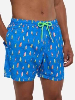 MC2 Saint Barth Man Light Fabric Swim Shorts With Windsurf Print -MC2 Saint Barth Shop UID LIG000304357D MAN SWIMSHORT SKY FUNNYPRINTS MC2 2
