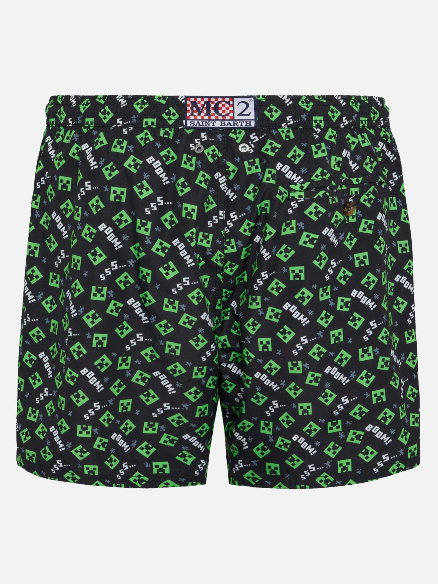 MC2 Saint Barth Lightweight Fabric Swim Shorts Lighting With Minecraft Print | MINECRAFT® SPECIAL EDITION 4 MC2 Saint Barth Lightweight Fabric Swim Shorts Lighting With Minecraft Print | MINECRAFT® SPECIAL EDITION - Image 2