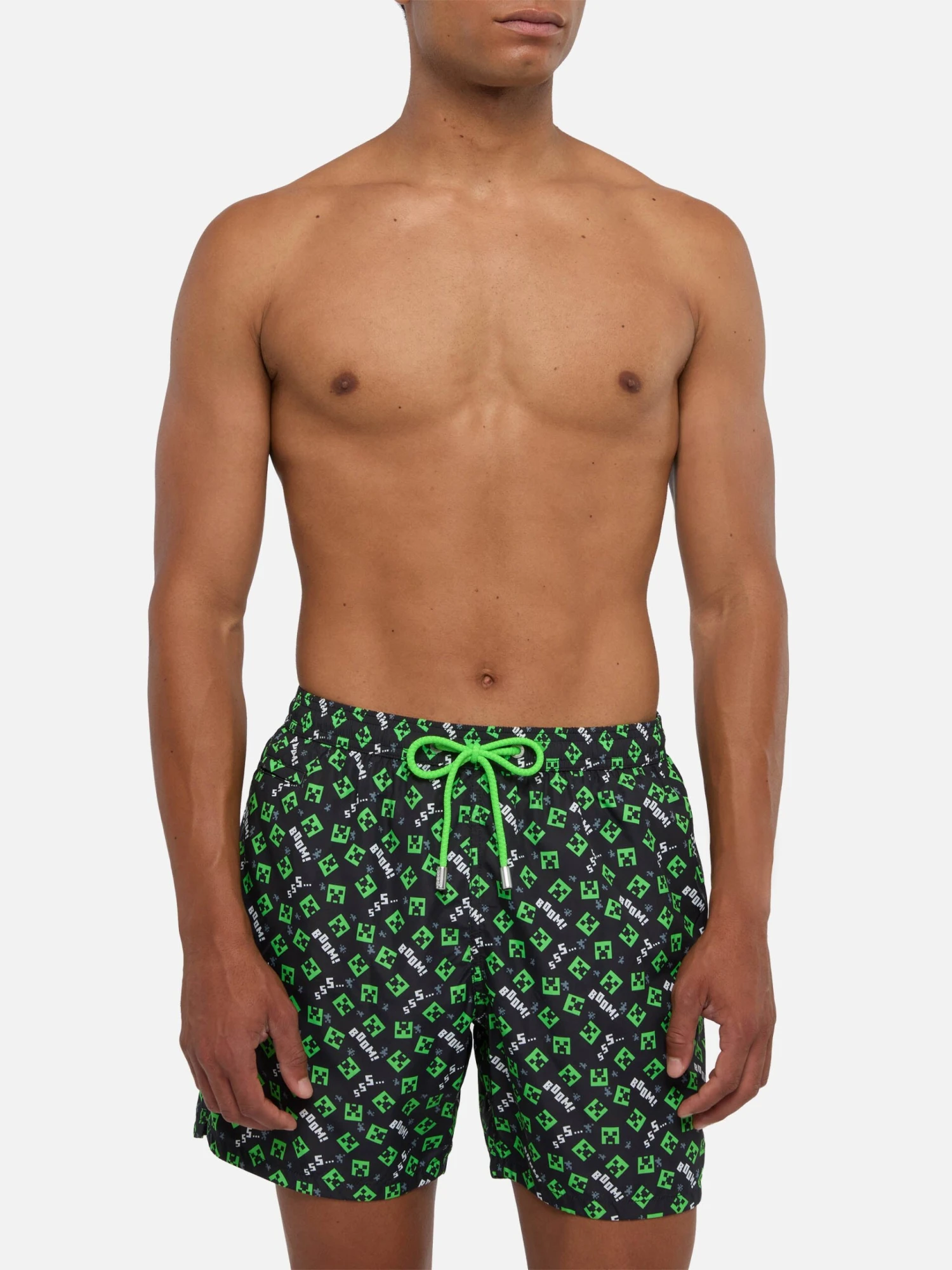 MC2 Saint Barth Lightweight Fabric Swim Shorts Lighting With Minecraft Print | MINECRAFT® SPECIAL EDITION 5 MC2 Saint Barth Lightweight Fabric Swim Shorts Lighting With Minecraft Print | MINECRAFT® SPECIAL EDITION - Image 3