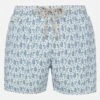 MC2 Saint Barth Man Lightweight Fabric Swim-shorts Lighting Micro Fantasy With Gin Tonic Print -MC2 Saint Barth Shop UID LIG000304765F MAN SWIMSHORT WHITE 1