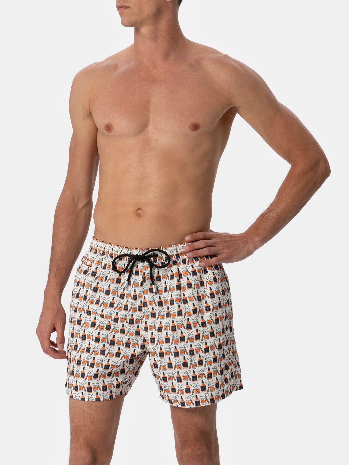 MC2 Saint Barth Man Lightweight Fabric Swim-shorts Lighting Micro Fantasy With Whisky And Cigars Print 6 MC2 Saint Barth Man Lightweight Fabric Swim-shorts Lighting Micro Fantasy With Whisky And Cigars Print - Image 4