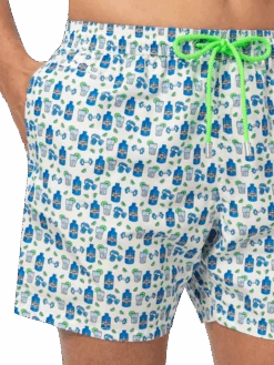 MC2 Saint Barth Lightweight Fabric Swim Shorts Lighting With Gin Gym Print -MC2 Saint Barth Shop UID LIG000305032H MAN SWIMSHORT WHITE 20250418133500 05