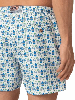 MC2 Saint Barth Lightweight Fabric Swim Shorts Lighting With Gin Gym Print -MC2 Saint Barth Shop UID LIG000305032H MAN SWIMSHORT WHITE 20250418133500 06