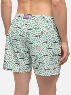 Man Light Fabric Swim Shorts With Car And Money Print | DIABOLIK SPECIAL EDITION -MC2 Saint Barth Shop UID LIG000305935D MAN SWIMSHORT WHITEMC2DIABOLIK DIABOLIK 4 20677efb 761e 4ec1 b0ff 773502cc4963