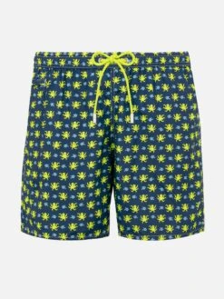 MC2 Saint Barth Man Light Fabric Swim Shorts With Fish And Octopus Print