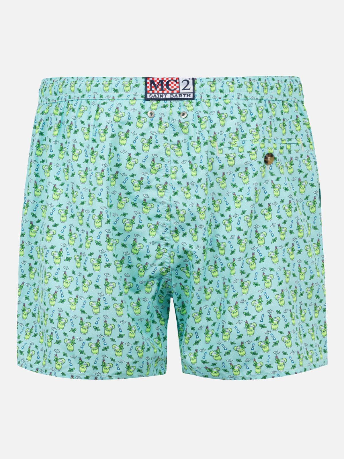 MC2 Saint Barth Man Light Fabric Swim Shorts With Mojito Print 4 MC2 Saint Barth Man Light Fabric Swim Shorts With Mojito Print - Image 2