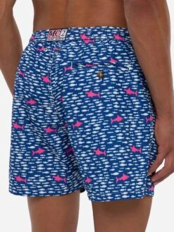 MC2 Saint Barth Man Light Fabric Swim Shorts With Fish And Sharks Print -MC2 Saint Barth Shop UID LIG000306834D MAN SWIMSHORT BLUE MARINELIFE MC2 20250704170012 4