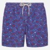 MC2 Saint Barth Lightweight Fabric Swim Shorts Lighting With Lobster Print | TRATTORIA DEL PESCATORE -MC2 Saint Barth Shop UID LIG000307389H MAN SWIMSHORT BLUE MOUNTAINSTYLE MC2 5
