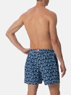 MC2 Saint Barth Man Lightweight Fabric Swim-shorts Lighting Micro Fantasy With Sambuca Molinari Print| SAMBUCA MOLINARI SPECIAL EDITION -MC2 Saint Barth Shop UID LIG000309987F MAN SWIMSHORT BLUE SAMBUCA MOLINARI 2 1