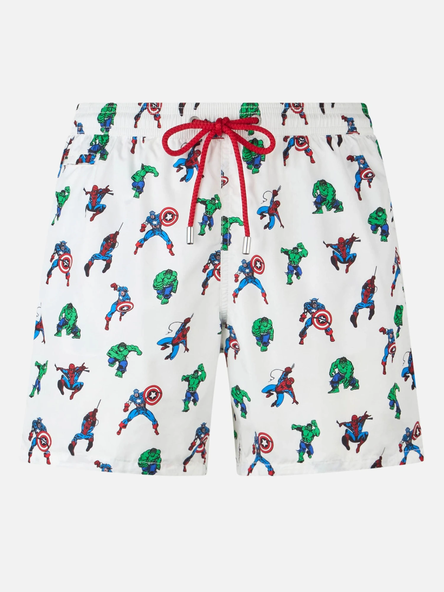MC2 Saint Barth Man Lightweight Fabric Swim-shorts Lighting Micro Fantasy With Marvel Super Heroes Print | MARVEL SPECIAL EDITION 3 MC2 Saint Barth Man Lightweight Fabric Swim-shorts Lighting Micro Fantasy With Marvel Super Heroes Print | MARVEL SPECIAL EDITION