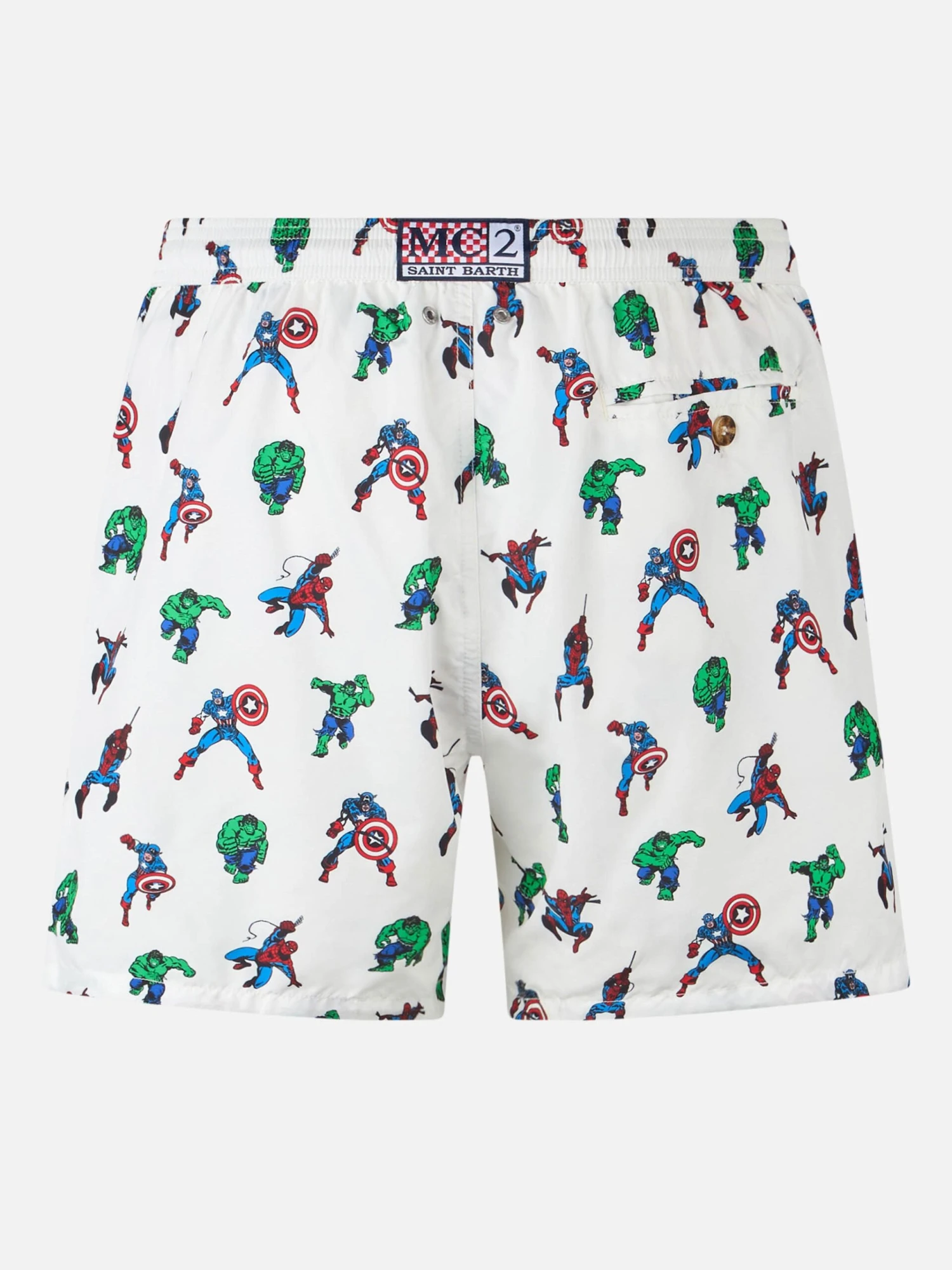 MC2 Saint Barth Man Lightweight Fabric Swim-shorts Lighting Micro Fantasy With Marvel Super Heroes Print | MARVEL SPECIAL EDITION 4 MC2 Saint Barth Man Lightweight Fabric Swim-shorts Lighting Micro Fantasy With Marvel Super Heroes Print | MARVEL SPECIAL EDITION - Image 2