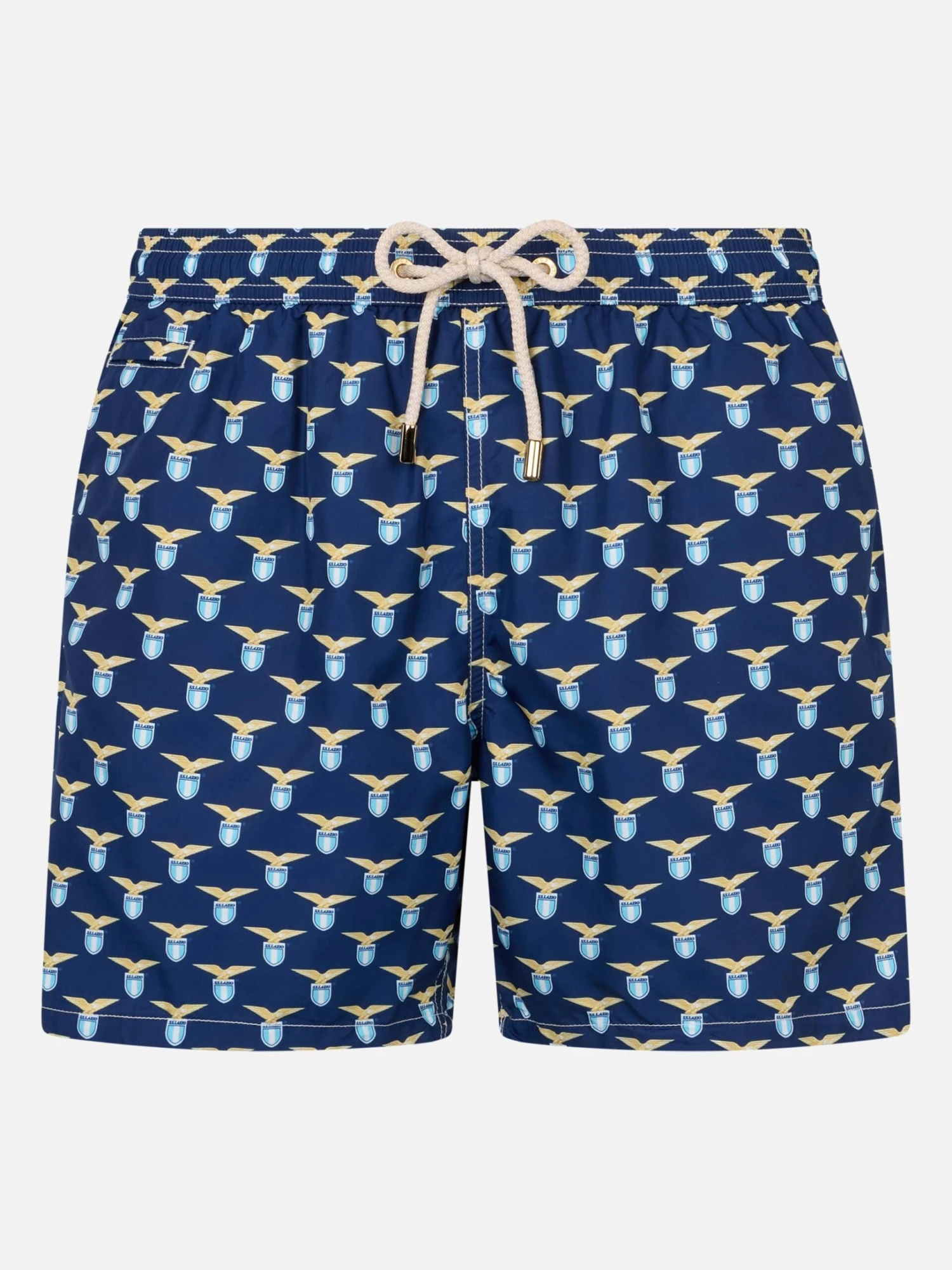 MC2 Saint Barth Man Lightweight Fabric Swim Shorts With Lazio Logo Print | SS LAZIO SPECIAL EDITION 7 MC2 Saint Barth Man Lightweight Fabric Swim Shorts With Lazio Logo Print | SS LAZIO SPECIAL EDITION - Image 5