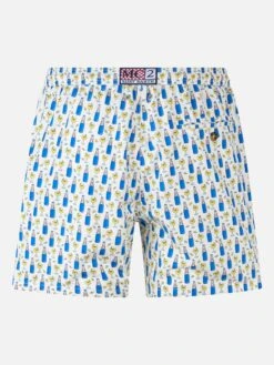 MC2 Saint Barth Man Lightweight Fabric Swim Shorts With Blanc 1664 Print | BLANC 1664 SPECIAL EDITION -MC2 Saint Barth Shop UID LIG000310392F MAN unknown 20240624160000 category BLANCTWIST01 4