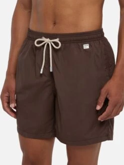 MC2 Saint Barth Man Brown Swim Shorts | PANTONE™ SPECIAL EDITION -MC2 Saint Barth Shop UID LIG000407268H MAN SWIMSHORT BROWN PANTONE 2