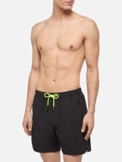 MC2 Saint Barth Black Zipped Swim Shorts Lighting Submarine -MC2 Saint Barth Shop UID LIG000500 MAN SWIMSHORT BLACKMC2MC2 MC2 1