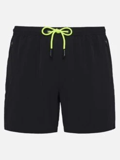 MC2 Saint Barth Black Zipped Swim Shorts Lighting Submarine