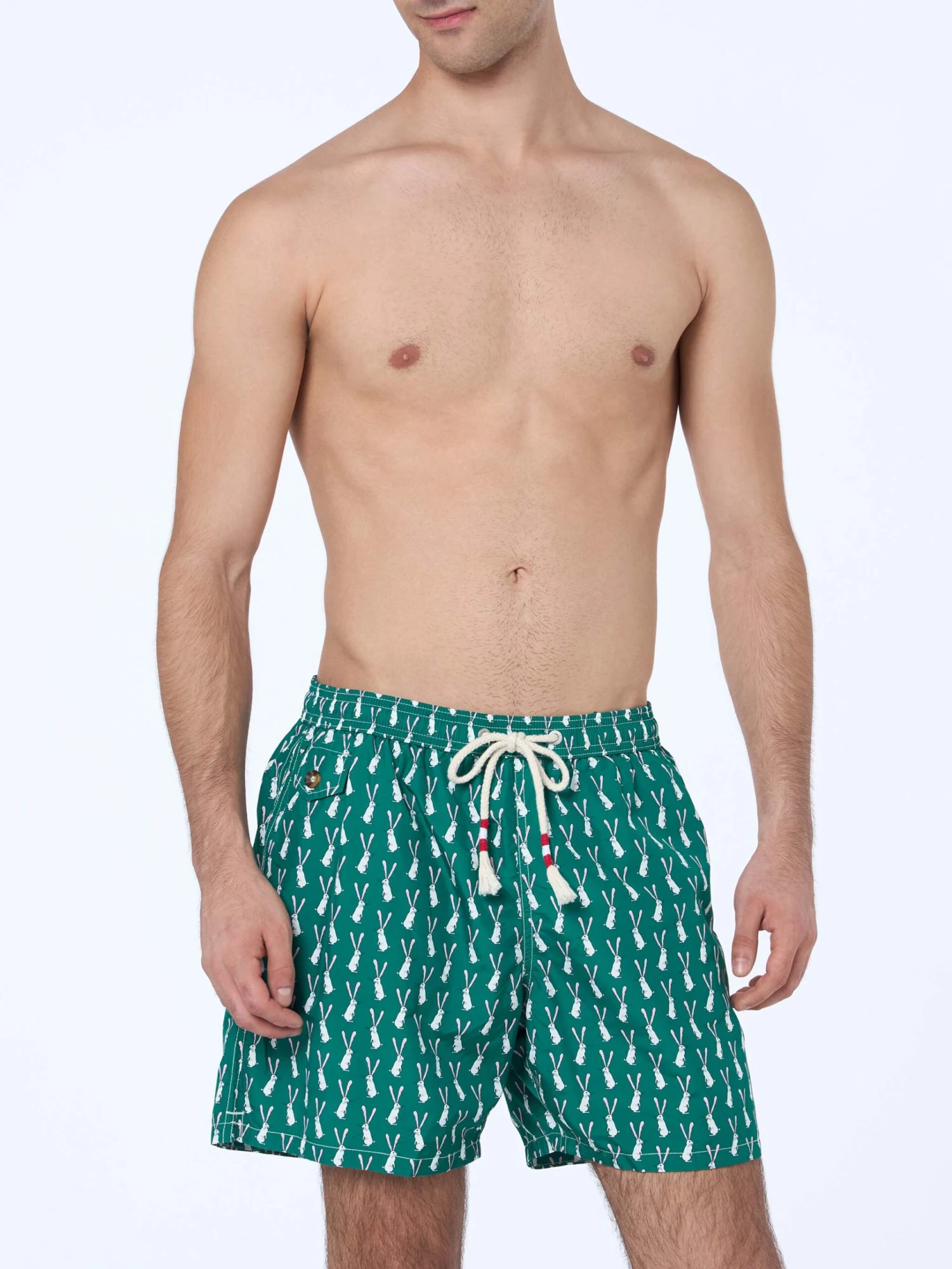 MC2 Saint Barth Man Lightweight Fabric Swim-shorts Lighting 70 With Rabbit Print 5 MC2 Saint Barth Man Lightweight Fabric Swim-shorts Lighting 70 With Rabbit Print - Image 3