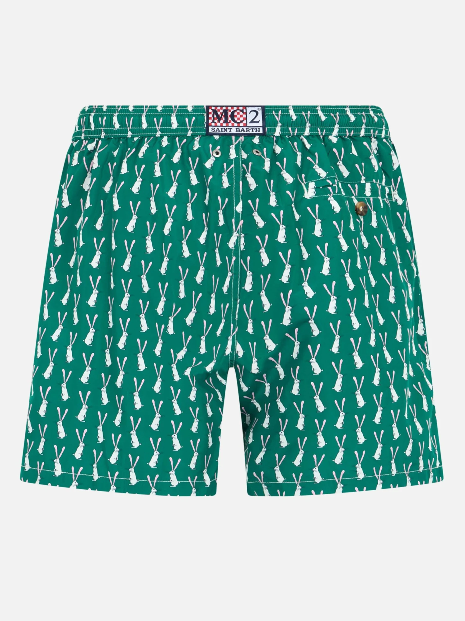 MC2 Saint Barth Man Lightweight Fabric Swim-shorts Lighting 70 With Rabbit Print 4 MC2 Saint Barth Man Lightweight Fabric Swim-shorts Lighting 70 With Rabbit Print - Image 2