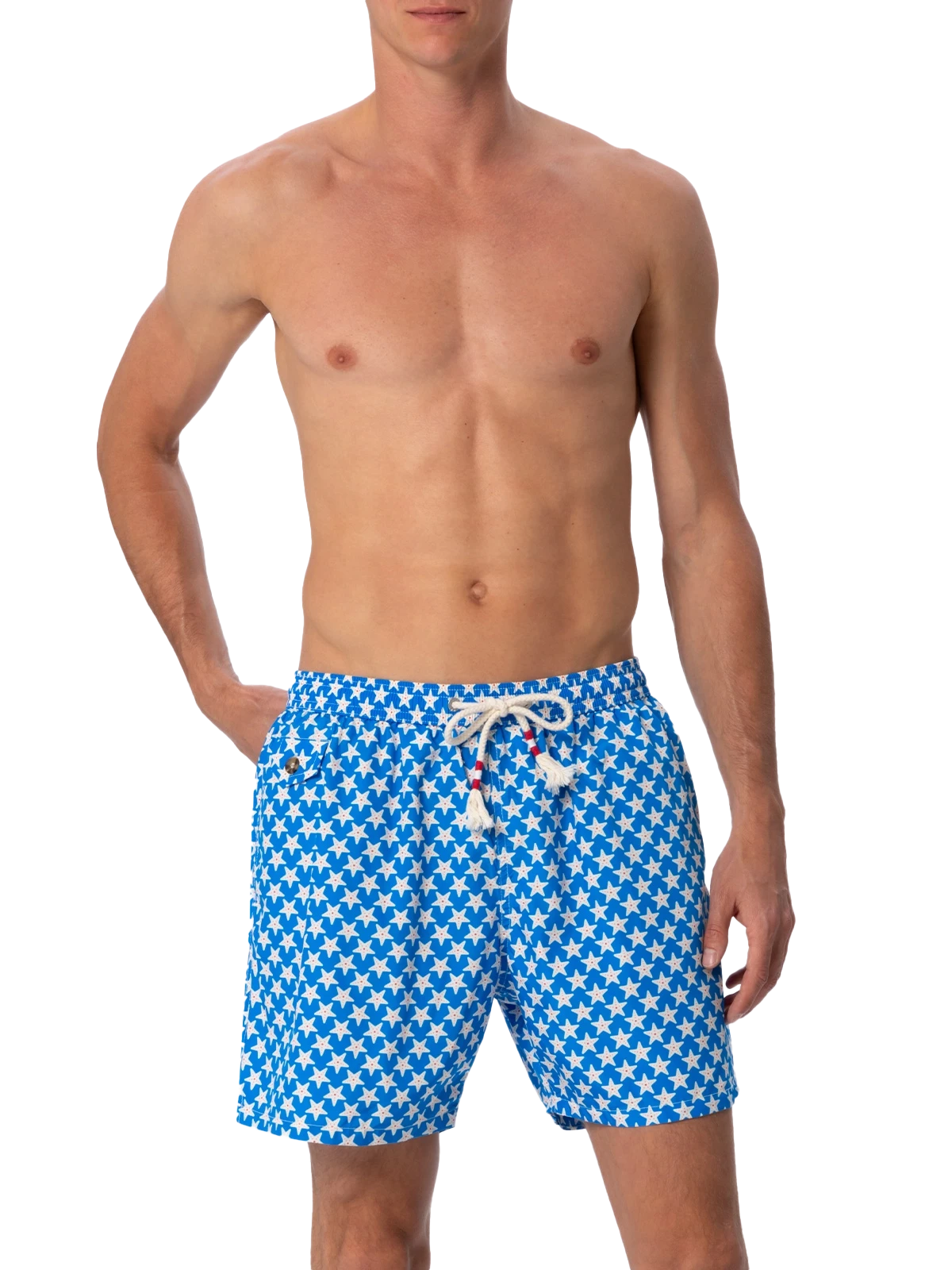 MC2 Saint Barth Man Lightweight Fabric Swim-shorts Lighting 70 With Seastars Print 5 MC2 Saint Barth Man Lightweight Fabric Swim-shorts Lighting 70 With Seastars Print - Image 3