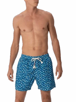 MC2 Saint Barth Man Lightweight Fabric Swim-shorts Lighting 70 With Crabs Print -MC2 Saint Barth Shop UID LIG001303447F MAN SWIMSHORT BLUE 1