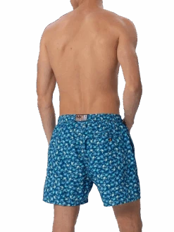 MC2 Saint Barth Man Lightweight Fabric Swim-shorts Lighting 70 With Crabs Print -MC2 Saint Barth Shop UID LIG001303447F MAN SWIMSHORT BLUE 2