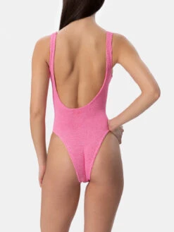 MC2 Saint Barth Lora Pink Crinkle One-piece Swimsuit -MC2 Saint Barth Shop UID LOR000300300F WOMAN ONE PIECE PINK CRINKLE 2 57a84c63 af74 4778 8e79 133e707a429d