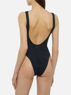MC2 Saint Barth Lora Crinkle Lurex Black One-piece Swimsuit -MC2 Saint Barth Shop UID LOR000300300H WOMAN ONEPIECE BLACK LUREX 0 20250324153500 3