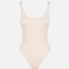 MC2 Saint Barth Lora Beige Crinkle One-piece Swimsuit