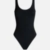 MC2 Saint Barth Lora Black Crinkle One-piece Swimsuit -MC2 Saint Barth Shop UID LOR000303179H WOMAN ONEPIECE BLACK 4